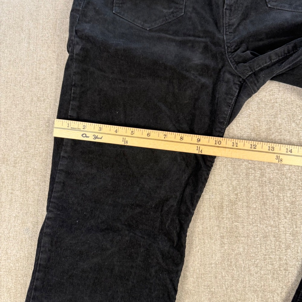 Gap 70s Flare Pants Womens 14R Black Corduroy High Rise Stretch Retro Pockets - Picture 6 of 10